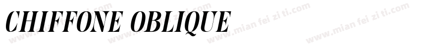 Chiffone Oblique字体转换